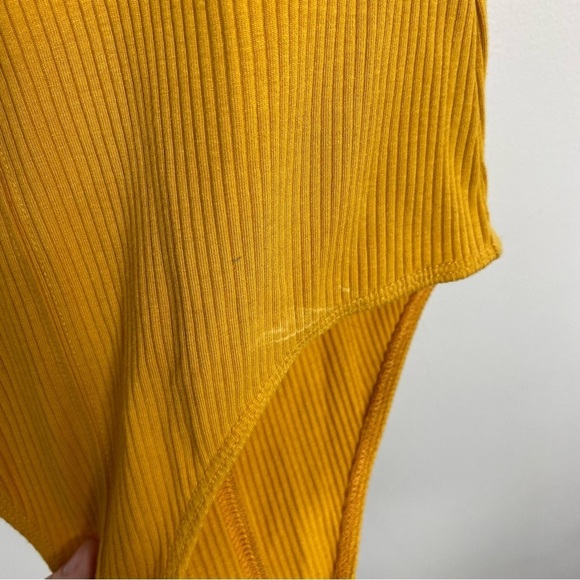 Urban Outfitters Out From Under Mustard Ribbed Bodysuit - Picture 5 of 8